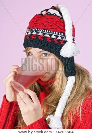 beber chá de menina