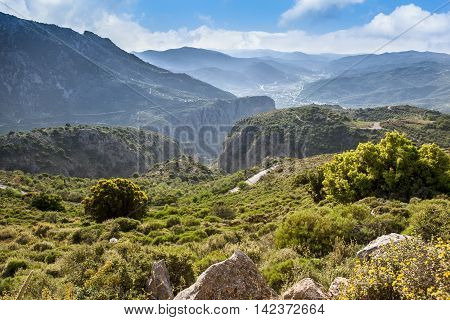 Beautiful landscape of Lassithi plateau, Crete, Greece