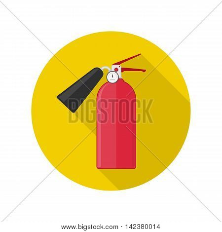 Fire extinguisher vector icon. Design element. Fire-prevention concept.