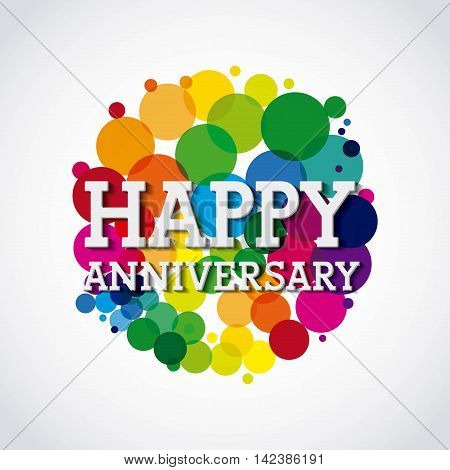 aniversary card icon design, vector illustration eps10