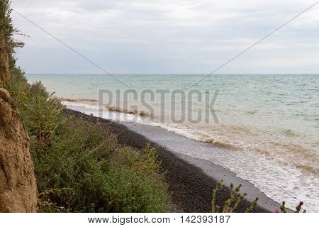 Steep Shore Of The Lake