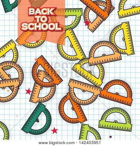 Protractor Border Colorful Protractor Vector & Photo (Free Trial) | Bigstock