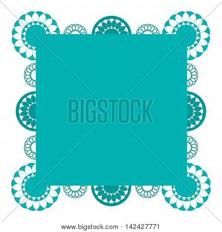 frame with a pattern of circles. Vector illustration.