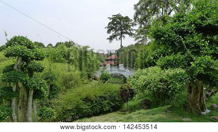 Kuala Lumpur/Malaysia - September 2012: Perdana Botanical Gardens in Kuala Lumpur, Malaysia.