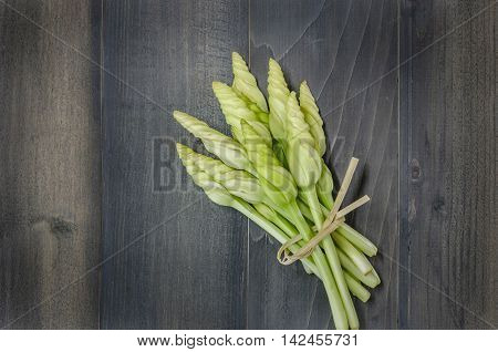 Moonflower On Wooden