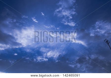Cloudy Blue Sky