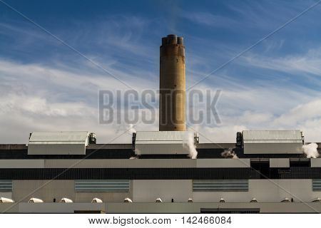 Coal fired Aberthaw B Power Station. South Wales United Kingdom.