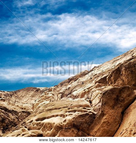 Beautiful mauntain under sky with clouds