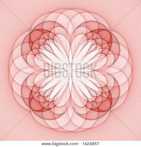 Abstrakt 3D blomsterdesign