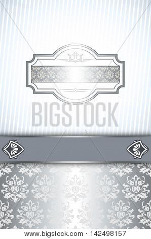 Vintage background with decorative frameborder and old-fashioned elegant patterns.