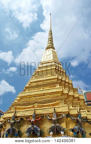 Stupa at Wat Phra Kaew in Bangkok.