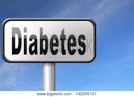 Diabetes find causes  and sceen for symptoms of type 1 or 2 prevention by dieting or treath with medication 3D illustration
