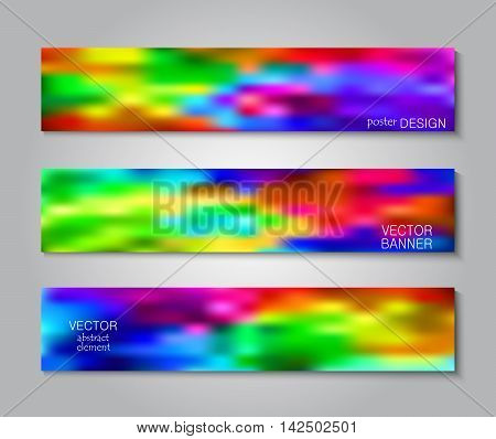 Blurred rainbow background. Layout book cover, flyers, brochures, posters.  Business print template. Set backgrounds for creative design.