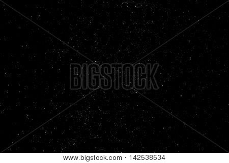The stars in the night sky. Real photo.