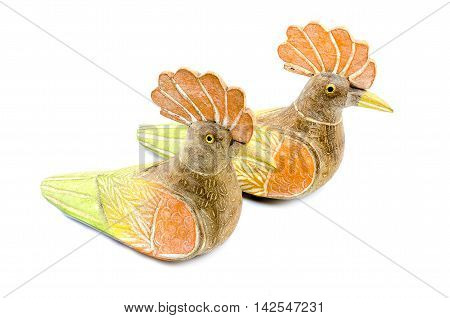 Hen model, isolate image on white backgroundd