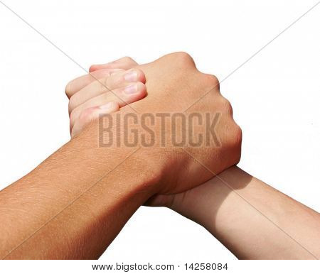 Hånd i en hånd