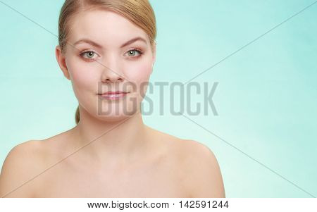Beautiful Woman With Bare Shoulders