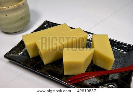 This is the famous potato jelly in Tokyo souvenir.