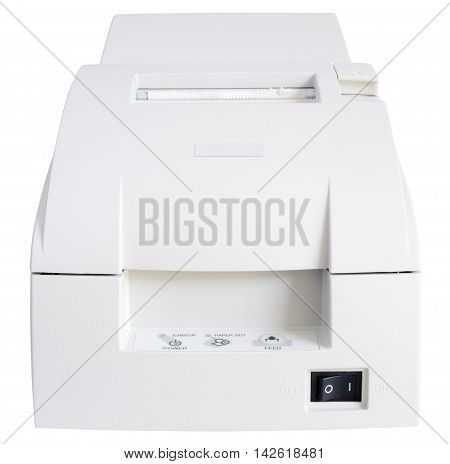 Termo printer front view isolated on the white background