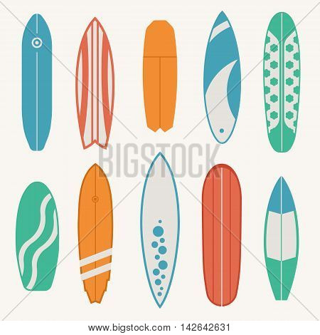 Different Surfboard Set