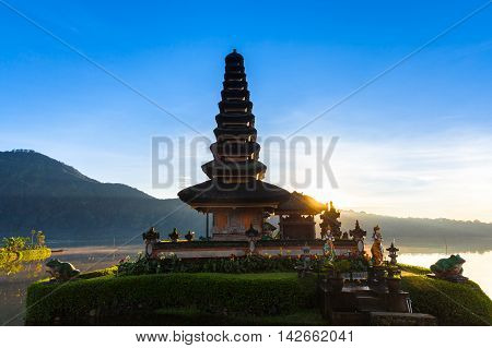 Pura Ulun Danu Bratan At Sunrise,  Bali