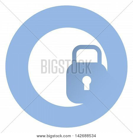 Stylish lock icon . Vector Icon EPS 10