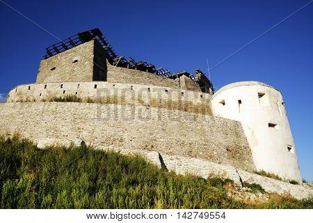 Deva Fortress, built in the mid-thirteenth century at the top of the Fortress Hill, on the place of a Dacian settlement, Romania, Europe