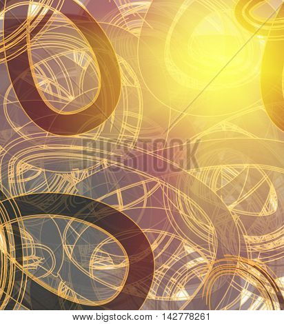 vector abstract curly backdrop with light effects. Elements for your design. eps10