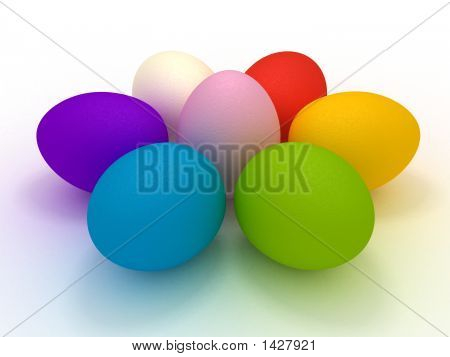 Barevné velikonoční vajíčka