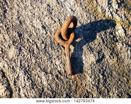 old rusty lug forgotten place after work