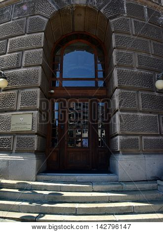 BELGRADE, SERBIA - AUGUST 15, 2016: Building of Ministry of Foreign Affairs of Republic of Serbia, Belgrade