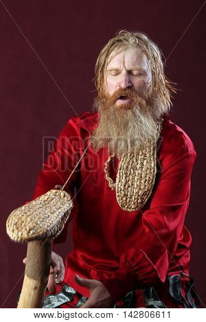A Man In A Red Shirt