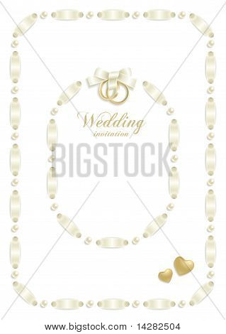 Wedding ribbon frame set 1