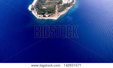 industrial Island from above athens greece psitaleia