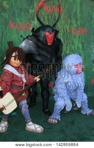 LOS ANGELES - AUG 14: Kubo, Atmosphere at the premiere of Focus Features' 'Kubo and the Two Strings' at AMC Universal City Walk on August 14, 2016 in Los Angeles, California