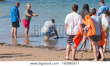 Man Drops His Fish In A Sea Fishing Competition