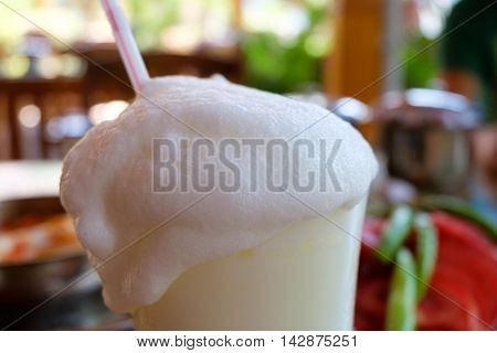 Turkish drink Ayran, milky drink in Turkey
