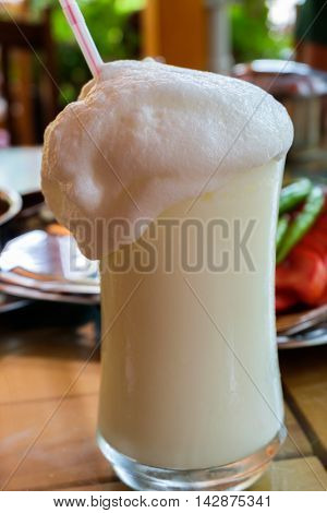 Turkish drink Ayran, milky drink in Turkey