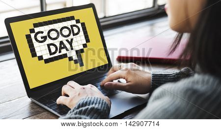 Expression Words Emotion Communication Slang Concept