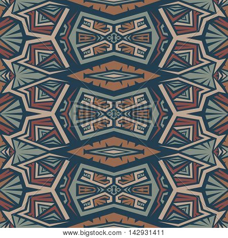Seamless abstract vector texture ethnic tribal pattern background.Boho chic style pattern.