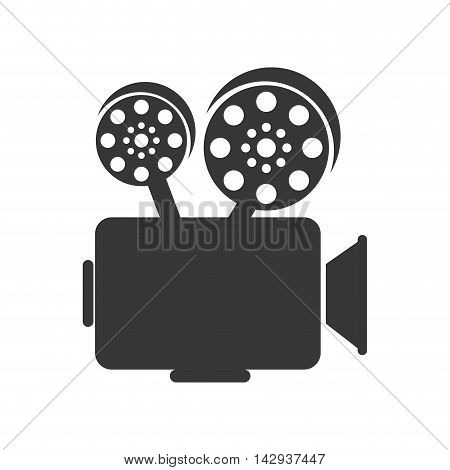 broadcast vintage camcorder cinema video retro film  vector illustration isolated