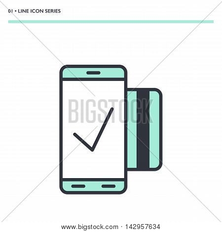 Vector Mobile Transaction Icon