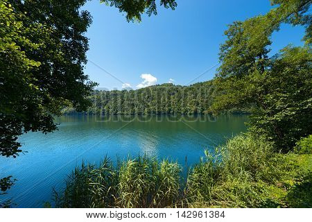 Lago di Levico (Levico Lake) in Valsugana Trentino Alto Adige Italy Europe