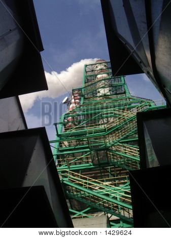 Entschwefelung Abgase im Kraftwerk
