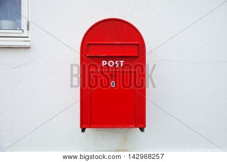 Danish red mailbox