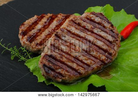 Grilled Burget Cutlet