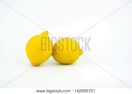 fresh lemon isolated on white background health
