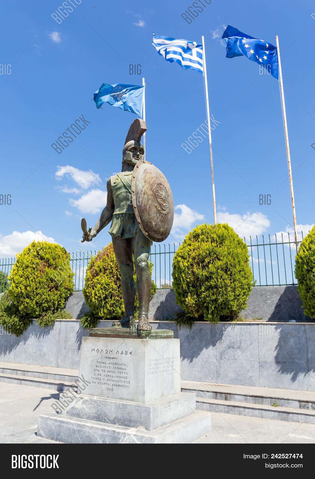 King Leonidas Monument Image Photo Free Trial Bigstock