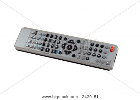 Pilot zdalnego sterowania na białym tle