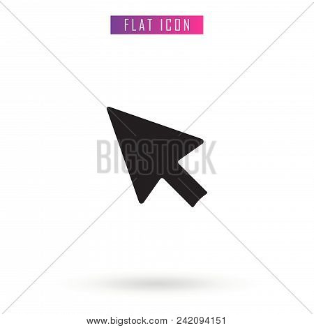 Mouse Click . Black. Flat Vector Icon